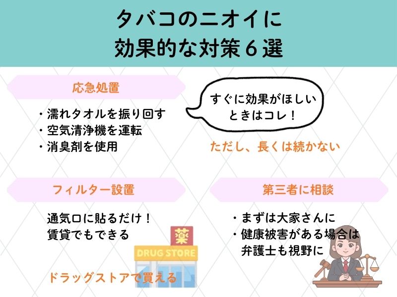 タバコのニオイ対策6選